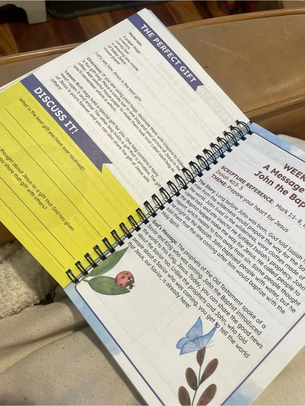 THE BIBLE IN A YEAR: A 52-WEEK JOURNEY THROUGH GOD'S WORD (SOFTCOVER) & kid